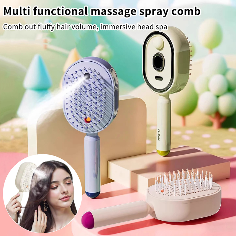 Hair Care Oil - Pettine Massaggiante Multifunzionale, Massaggiatore Elettrico per