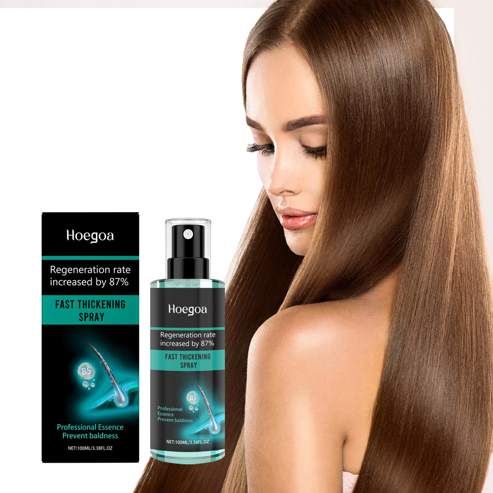 Hair Care Daily Routine - Hoegoa Spray Anti-Alopecia per Infoltire i